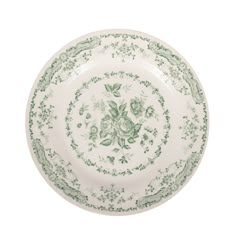 image of ivory plate with floral sage pattern Green Floral Dinnerware, Vintage Plates Wedding, Sage Green Color Palette, Plate Wall Display, Christmas Tree Inspo, Green Color Palette, Green China, Green Plates, Sage Green Color