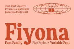 Fiyona Font Retro Serif Font, Variable Font, Timeless Font, Vintage Font, Font Graphic, Creative Fonts, Typeface Design, Font Generator, Font Free