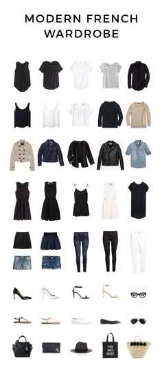 Modern French Wardrobe | What a beautiful capsule! Minimalist Moda, Mode Tips, Minimal Wardrobe, Minimalist Capsule Wardrobe, Modern French, Professional Wardrobe