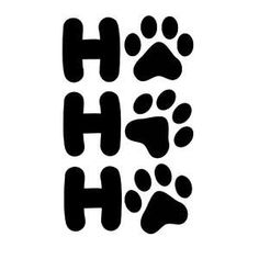 the word h is made up of paw prints