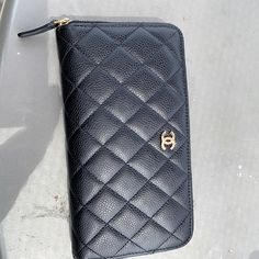 Brand New Wallet Gently Used With Bag And Box Chanel Coin Purse, Chanel Card Holder, Cc Card, Chanel Long Wallet, Chanel Woc, Chanel Cambon, Chanel 19, Quilted Wallet, Chanel Tote