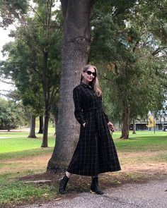 #teacherstyle #teacherlife #flanneldress #alinedress #mididress #workstyle #whatiworetowork #styleover40 #styleover50 Pear Shaped Outfits, Teacher Wardrobe, Classy Hairstyles, Flattering Outfits, Flannel Dress, 50 And Fabulous, Over 50 Womens Fashion, Aline Dress, Garnet Hill