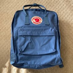 This Is The Classic Kanken Backpack. The Color Is Blue Ridge. Brand New, Never Used. From A Smoke Free Home. Fjallraven Backpack, Bday Wishlist, Fjallraven Kanken, Blue Ridge, Fjallraven Kanken Backpack, Color Blue, Backpacks