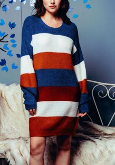 Knee length, multi-color, long sleeve, oversized sweater dress. 63% Acrylic, 37% Nylon *Has good stretch* Oversized Sweater Dress, Sweater Dress Oversized, Party Sweaters, Life Of The Party, Long Sleeve Sweater Dress, Good Stretches, Oversized Sweater, Sleeve Sweater, Long Sleeve Sweater