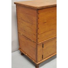 an old wooden dresser with two drawers