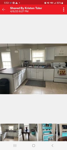 the kitchen is clean and ready to be used for cleaning or remodeling