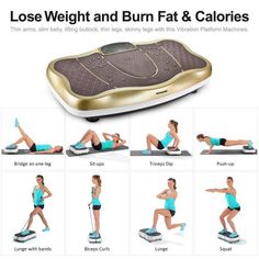 Vibration Machine Exercises For Stomach Gluteus Minimus Exercises, Machine Exercises, Jiggly Puff, Whole Body Workout