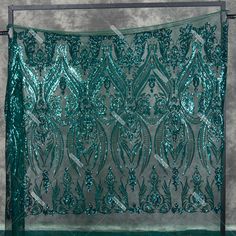 American Prom Dress, American Prom, Fabric For Sale, Bride Hair, Sequin Fabric, Bride Hairstyles, Lace Fabric, Emerald Green, Makeup Nails