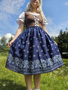 Folk skirt Bordura inspired by Slavic | European folk style🌻 *Elastic waist *100% Cotton 1. XS/S: Your waist 66 cm - 73 cm 2. M/L: Your waist 74 cm -81 cm 3. XL/XXL: Your waist 82 cm - 89 cm 📏 The length of the skirt: 63cm (approximately 24.8 inches) 📐 Please choose the size and color you would like from the side menu.  Colors: Dark Blue, Burgundy, Green, Blue, Red 🚚 Ready to ship within 5-7 business days. More from my shop:  https://yankaslapakova.etsy.com Fitted Peasant Style Festival Skirt, Fitted Peasant Skirt For Festival, Fitted Folk Style Skirt, Village Clothes, Folk Style Clothing, Folk Outfit, Folk Skirt, Folklore Outfit, Village Dress