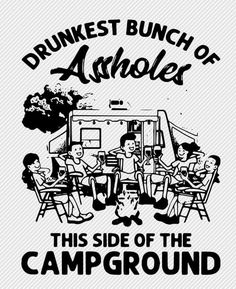 an ad for the campaign, titled drunks bunch of authors this side of the campground