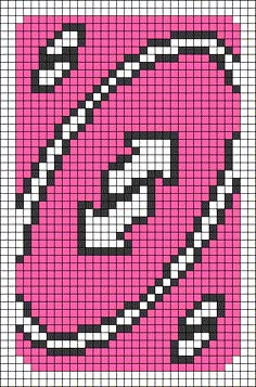 a pink and black cross stitched pattern with the letter s in it's center