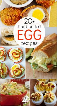 20 + hard boiled egg recipes that are super easy to make and delicious for breakfast