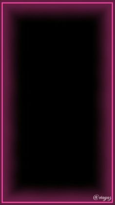 an empty square with a pink border in the center and black background on the other side