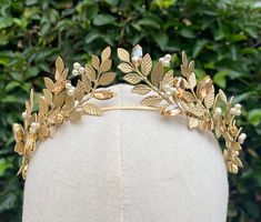 This Costume Hats & Headpieces item is sold by HedsThreads. Ships from Tustin, CA. Listed on Jun 16, 2023 Gold Wreath Crown, Greek Leaf Crown, Greek Wreath, Laurel Wreath Crown, Greek Crown, Gold Headpiece Wedding, Gold Laurel Wreath, Gold Leaf Crown, Crown Wreath