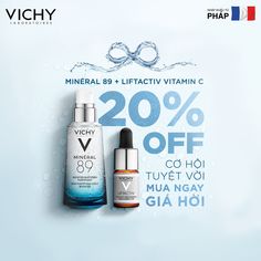 an advertisement for vitamin products with the words, 20 % off and 30 % off