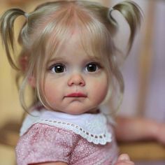 Blonde Hair Eyebrows, Blonde Hair Pictures, Silicone Reborn Babies, Blonde Hair Girl, Reborn Baby Girl, Doll Play