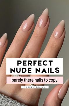 Nude nails are the definition of classic minimalism, perfect for every season! Here are some chic ways to wear barely-there nude nails that complement any outfit, from work to weekend. Get inspired by these subtle nails that prove classic nails are always in style! | neutral nails, classy nails, beige nails, minimalist nails, nude nail designs, old money nails, basic nails, classic nails, natural nails, clean nails, feminine nails, cream nails, pretty nude nails, basic baddie nails, work nails, elegant nails classy, elegant nails, cute nails, cute nude nails, simple nails, summer nails. Nude Nails, Nails