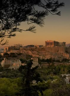 the acrobatic city of rome is seen in this view from atop a hill