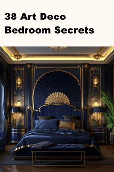 Art Deco Bedroom_ 38 Creative and Elegant Interior Ideas Art Deco Style Interior, Art Deco Color