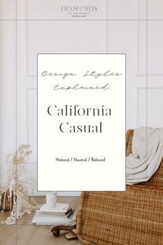 an advertisement for the california casual magazine