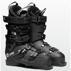 a pair of ski boots sitting on top of each other