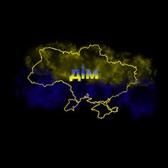 an animated map of the state of mip in yellow and blue on a black background