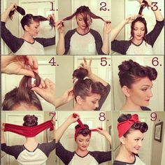 Pin Curls, Short Haircut, Retro Hairstyles, Vintage Hairstyles