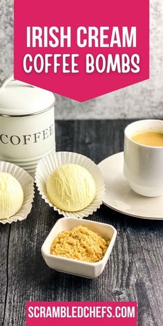 Follow an easy tutorial for making Irish creme coffee bombs with delicious white chocolate, a hint of whiskey, and brown sugar for sweetness! Coffee Bomb Recipe, Coffee Bomb, Irish Cream Coffee, Bombe Recipe