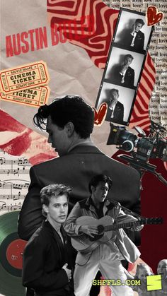 collage of musicians and movie posters