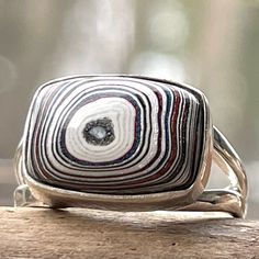 Brand New Authentic Fordite "Motor City Or Detroit Agate”Cabochon Set In Solid 925 Sterling Silver - Marked Ring Size: 6 3.6 Grams Total Weight Price Based On Extremely Limited Supply (The Supply Of Fordite Is Limited To What’s Already On The Market) - This One Is Not Lab Created Though Not Actually A Gemstone, The Man-Made Material Tells The Story Of American Automotive History. Like Genuine Semiprecious Stones, The Material Is Actually Rare. Since Both The Substance And Process Of Painting Veh Fordite Jewelry, Agate Cabochon, Market Price, Motor City, 6 Rings, The Limited, Womens Jewelry Rings, Solid 925 Sterling Silver, Semiprecious Stones