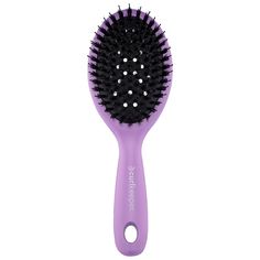 Styling Brush - For gorgeous up-dos, ponytails, buns, slick-back styles and more Brush For Curly Hair, Short Curly Hair Styles, Curl Keeper, Medium Curls, Thick Curly Hair, Detangling Brush, Curly Girl Method, Flat Hair, Hair Solutions