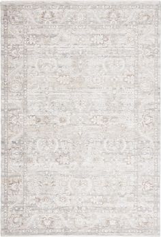 an area rug with white and beige colors