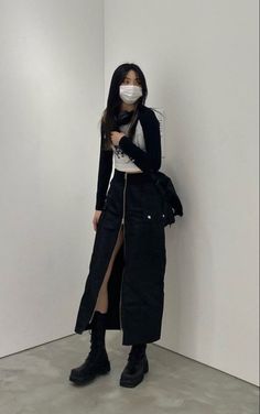 Modest Acubi, Street Wear Korean, Korean Outfits Ideas, Korean Street Wear, Asian Street Style