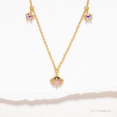 The Star Wars™ Princess Leia™ Charm Necklace honors the fearless, hopeful, and beautiful leader of the Rebel Alliance! The center pink stone gives it a feminine touch, and the metal detailing recreates her iconic style. Star Wars Jewelry, Star Wars Princess Leia, Flat Back Earrings, Gold Charm Necklace, Necklace Chain Lengths, Wrap Rings, Pink Stone, Brass Pendant, Rose Gold Necklace