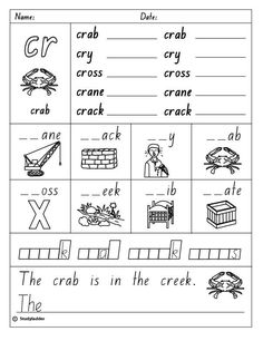 worksheet for beginning with the letter x and an image of words in it