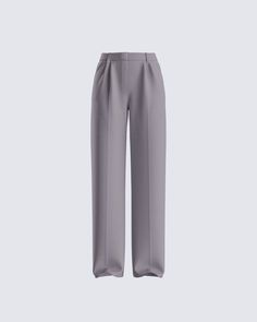 Effortlessly chic and endlessly versatile - these grey tailored pants are the ultimate closet essential 👏 Made from stretch suiting fabric, and complete with a straight leg, a mid rise fit, pleats on the front leg, and back welt pockets 😚 Black Off Shoulder Top, Western Dress, Digital Closet, Formal Pants, Suiting Fabric, Black Off Shoulder, Sequin Mini Skirts, Mini Sweater Dress, Tailored Pants