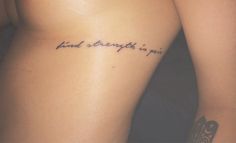 "find strength in pain" "encontrar fuerza en el dolor" Hold On Pain Ends Tat, With Pain Comes Strength Tat, Least Painful Places To Get A Tattoo, Pain Tatoos Ideas, Protect Your Peace Tattoo, Tattoos For Strength, Strength Quotes Tattoos, With Pain Comes Strength, Strength Symbol