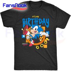 the sonic birthday t - shirt is on sale