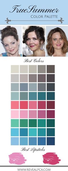 Cool Summer Patterns, Cool Summer Colors, True Summer Color Palette