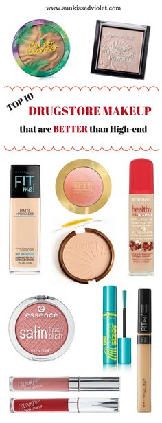 Top 10 Drugstore Makeup that are Better than High-end Begginer Makeup, Physicians Formula Butter Bronzer, Makeup Drugstore, Drugstore Mascara, Butter Bronzer, Best Highlighter, Healthy Mix, High Fashion Makeup