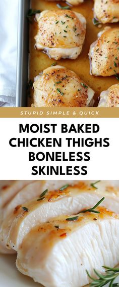 Image for Moist Baked Chicken Thighs Boneless Skinless Baked Chicken Thighs Boneless Skinless, Baked Chicken Thighs Boneless, Moist Baked Chicken, Chicken Thighs Boneless Skinless, Yummy Chicken, Baked Chicken Thighs, Free Family, Chicken Thighs