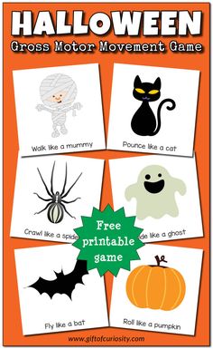 halloween cross - motor movement game for kids to practice their handwriting and writing skills with the free printable