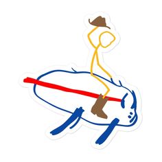 Josh Allen Stick Figure Buffalo Sticker - Wyoming Cowboys - Buffalo Bills Football - Go Pokes - Bills Mafia - #17 Quarterback by SarahBerryandCompany on Etsy Go Pokes, Bills Mafia, Wyoming Cowboys, Buffalo Bills Football, Bills Football, Josh Allen, Stick Figure, New Sticker