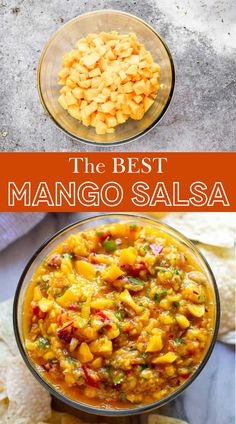 A bowl of vibrant mango salsa with diced mango, red onion, and cilantro. What To Make With Mango Salsa, Yellow Tomato Recipes Salsa, Mango Lime Salsa, Recipes Using Mango Salsa, Recipes With Salsa, Mango Quesadilla, Mango Salsa For Tacos, Sweet Mango Salsa Recipe, Best Mango Salsa