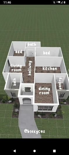 the floor plan for a house with different rooms