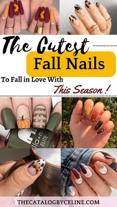 Fall Acrylic, Nail Color Trends, Fall Gel Nails, Fall Nail Art Designs