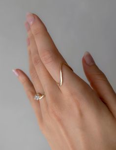 ✦ The Ring Shown in the Picture Plain Wave Wedding Band ✦ Band Details✧ Type: Plain Wave Wedding Band ✦ Ring Details✧ Metal: Gold (10KT, 14KT, 18KT)✧ Metal Tone: Yellow, White, Rose Minimalist Ring Design, Gold Ring Minimalist, Gold Ring Designs Unique, Ring Designs Silver, Rapture Ring, Ring Designs Unique, Finger Ring Design, Minimalist Ornaments, Minimalist Accessories Jewellery