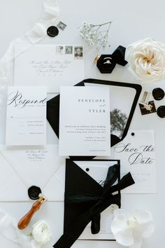 Black & White Wedding Invitations Black Tie Wedding Invitations, Nye Wedding, New Photography, Black And White Wedding Invitations, White Wedding Invitations, Black White Wedding