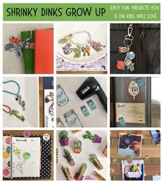 Shrinky Dinks Grow Up! Fun, Fast and Easy for All Ages Film Crafts, Fun Easy Projects, Container Crafts, Plastic Container Crafts, Diy Hand Soap