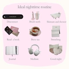 It girl /soft girl/ coquette girl night routine Pink Selfcare, Girl Night, Time Routine, Coquette Girl, Nighttime Routine, Night Skin Care Routine, Girl Soft, Evening Routine, Night Time Routine